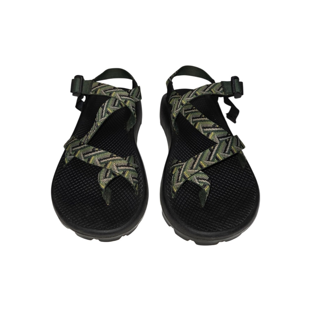 Chaco Sandals Mens 9 Green Z/2 Classic Vibram Sole Toe Loop Strappy Hiking